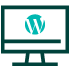 Icono de diseño web WordPress