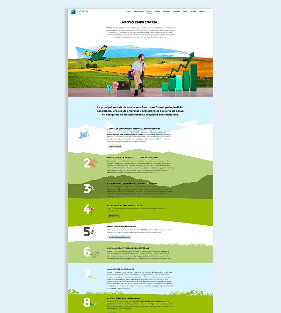 desarrollo-web-diseno-ui-ASEARCO-arganda Diseño gráfico y de interfaz de usuario para la web de ASEARCO