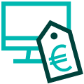 Icono de presupuesto de diseño de una página web